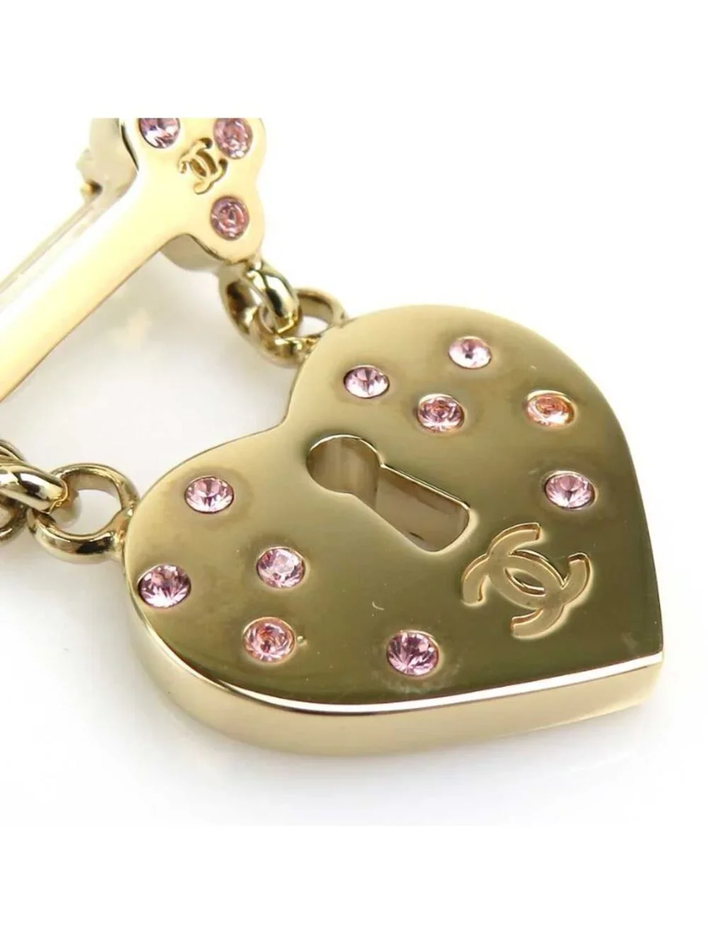 Chanel Brooch Heart Lock &
